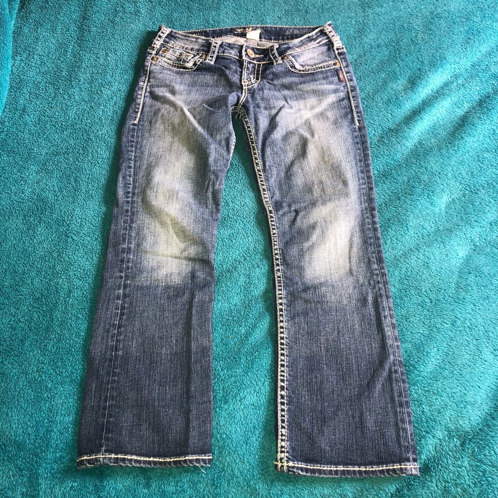 Silver jeans Santorini cropped Capri